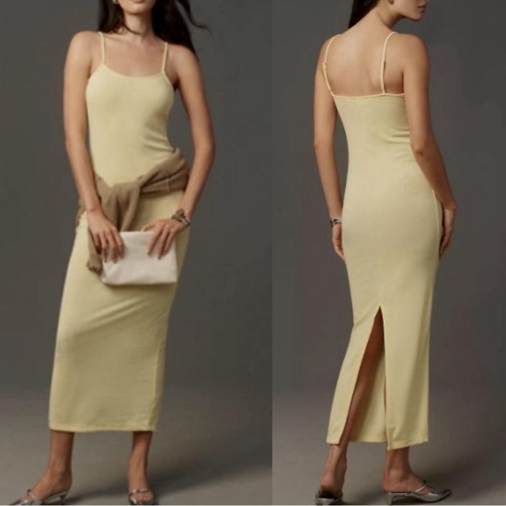 Anthropologie Spaghetti Strap Midi Dress